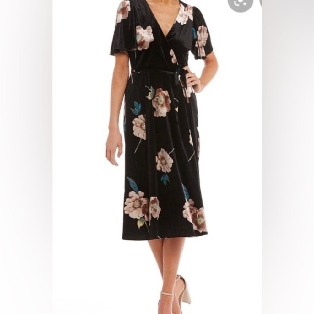June & Hudson floral midi dress